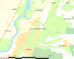 Le Champ-près-Froges - Localizazion