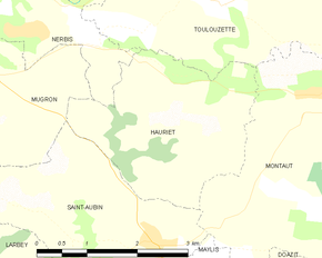 Poziția localității Hauriet