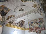 Ceiling paintings of the wooden church in Paltaniemi, Kajaani