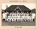 Image 19Stafford CC versus the MCC in their Centenary Year 1964 (from Stafford)