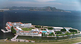 Villegagnon aujourd'hui, où est installée l'école navale de le Marine brésilienne.