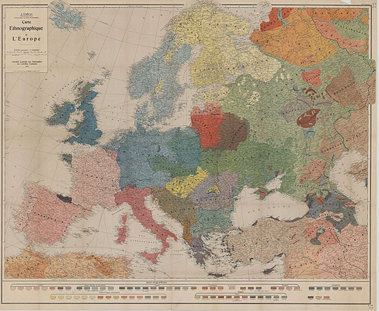 Етнографска карта на Европа през 1918 г., Юзас Габрис