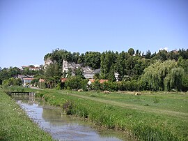 The falaises mortes, close to the port