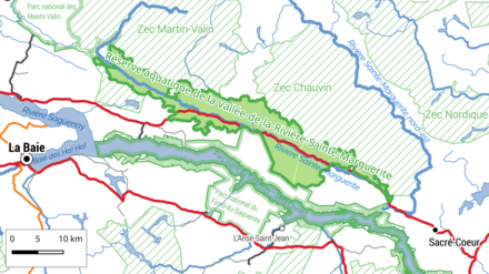 Carte de localisation de la réserve