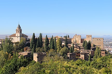 Alhambra gesehen von Generalife