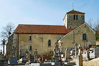 Vue depuis l'enclos paroissial.