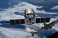 Cygnus S.S. Janice Voss przed uchwyceniem go przez Canadarm2