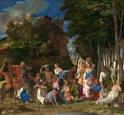 Giovanni Bellini, Il festino degli dei, 1514, Washington, National Gallery of Art