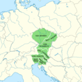 Image 63Territories ruled by Ottokar II of Bohemia in 1273 (from History of the Czech lands)