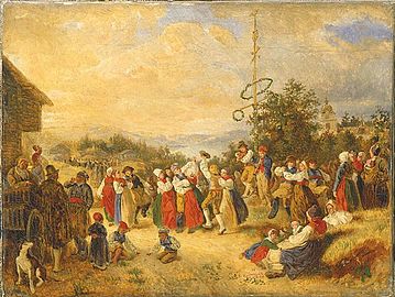 Midsommardans i Rättvik (ca 1852)