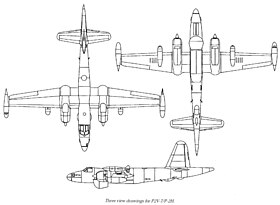 vue en plan de l’avion