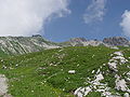 Blick vom Edmund-Probst-Haus auf das Nebelhorn