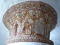 Ny Kirke. Frescoes on the central pillar.