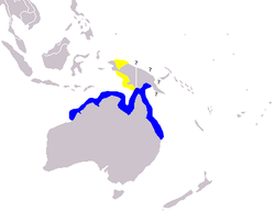 オーストラリアカワゴンドウの生息域