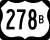 U.S. Highway 278B marker