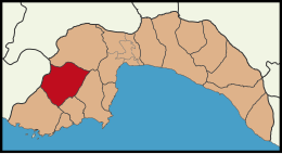 Distretto di Elmalı – Mappa