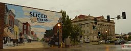 Domstolsbyggnaden i Livingston County ligger i centralorten Chillicothe som kallas "Home of Sliced Bread".