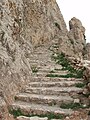 Stairs accessing the mesa top