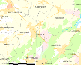 Mapa obce Feldkirch