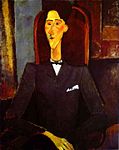 Jean Cocteau, porträtterad av Amedeo Modigliani