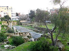 Romeinse weg Antik yol in het centrum van Tarsus