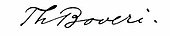 signature de Theodor Boveri