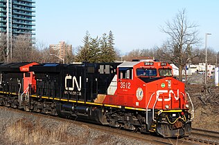 Canadian Nationalin GE-ES44AC Bramptonissa, Ontariossa.