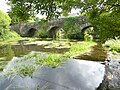 Le Petit Carhaix: the 18th century bridge on the Hyères (seen from upstream).