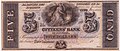 Image 53A $5 note issued by Citizens Bank of Louisiana in the 1850s. (from Banknote)