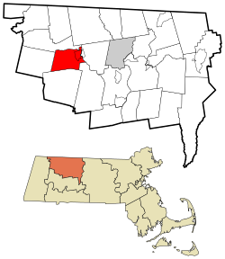 Location in Franklin County in Massachusetts