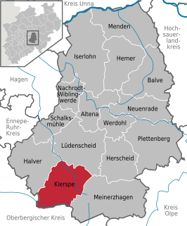 Kaart van Kierspe