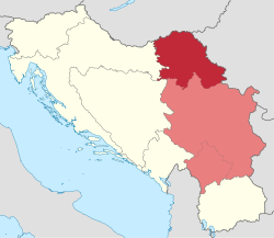 伏伊伏丁那在前南斯拉夫共和国中的位置