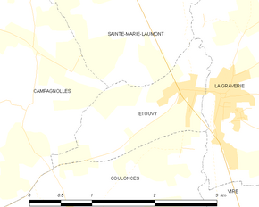 Poziția localității Étouvy