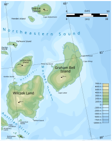 Map of Graham Bell Island and Wilczek Land-en.svg