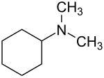 Strukturformel von Cyclohexyldimethylamin