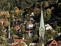 Die Peterskirche, die älteste Kirche in Heidelbergs Altstadt