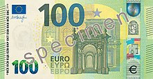 100 Euro, Vorderseite