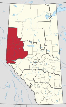 Location in Alberta