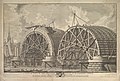 Изглед на строящия се Мост Блекфрайърс (на английски: Blackfriars Bridge) над Темза, Лондон, 1764