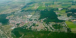 Aerial of De Koog, in north-east direction