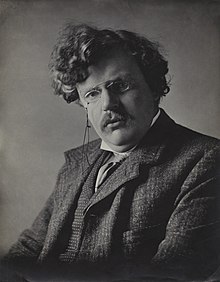 G. K. Chesterton, foto dari E. H. Mills, 1909.