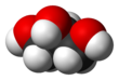 Formule en 3 dimension du glycérol.