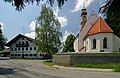 Kandlerwirt und Kirche Oberbiberg