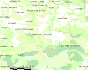 Poziția localității Germs-sur-l'Oussouet