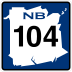 Route 104 marker