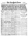 Image 38Front page of The New York Times on Armistice Day, 1918 (from Newspaper)