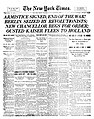 Image 4Front page of The New York Times on Armistice Day, 1918 (from Newspaper)