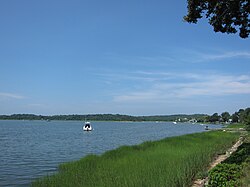 The harbor of North Sea, New York.