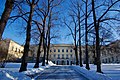 The Royal Palace in Oslo from the park