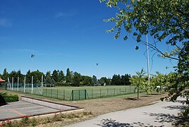 Terrain de football de Vigoulet, entrée.